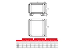 Maxivent Kaltwasserregister 17,10 kW für MR4528 horizontal - CCW2