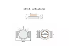 Ergovent rahmenloses verputzbares Ventil Rund 160 mm