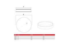 Maxivent Rundverbinder für M4512 horizontal/flaches Profil - RC