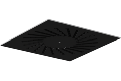 Drallauslass aus Stahl mit verstellbaren Leitblechen - 595x595 mm - RAL 9005