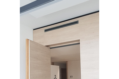 Lijnrooster aluminium met 4 instelbare patroonbladen – 1250 mm – RAL 9010