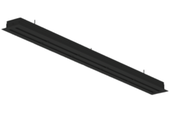 Linienauslass aus Aluminium mit 4 verstellbaren Lamellen - 2000 mm - RAL 9005