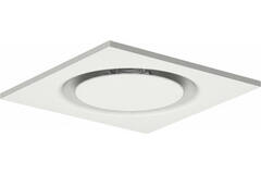 Runder Deckenluftdurchlass aus Stahl für Zu- und Abluft 595x595 mm - 160 mm - RAL 9010