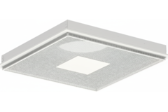Perforierter Deckenauslass für Zu- und Abluft 595x595 mm - 200 mm - RAL 9010