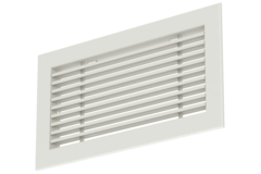Aluminium-Stabgitter - mit Reibungsfedern - 300x100 mm - RAL 9010