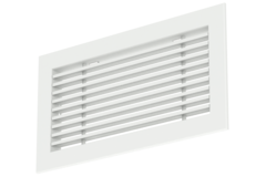 Aluminium-Stabgitter - mit Reibungsfedern - 300x100 mm - RAL 9016