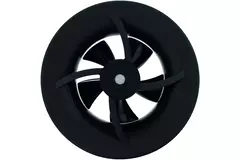 Solara Badventilator mit Wärmemotor - 100 mm Durchmesser - mattschwarz
