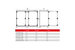 Maxivent WTW-Lüftungsgeräte mit Gegenstromwärmetauscher, 2800 m³/h, vertikal rechts – PHE 2800 V OOJR