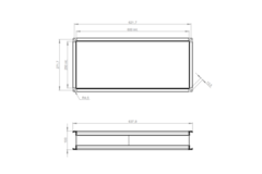 Flexibler Anschluss 600 x 250 - VS 6025