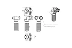 Vent-Axia Uniflexplus Ventilsammler 2 x Ø90 mm - Ø125 mm