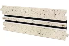 Ergovent-Zwischenstück für modulares Einsteckraster 500 mm - 2 Schlitze