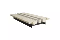 Ergovent-Zwischenstück für modulares Einsteckraster 500 mm - 2 Schlitze