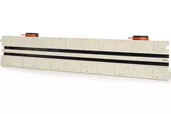 Ergovent rahmenloser Schlitzauslass 1050 mm mit Anschlussdurchmesser 90 mm - modular - 2 Schlitze