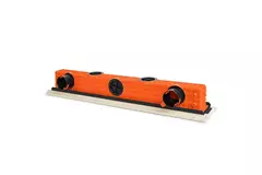 Ergovent rahmenloser Schlitzauslass 1050 mm mit Anschlussdurchmesser 90 mm - modular - 2 Schlitze
