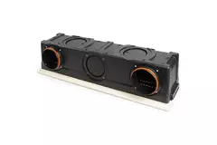 Ergovent rahmenloses Raster 1000 mm mit Anschlussdurchmesser 150 mm - Klimatisierung - 3 Schlitze