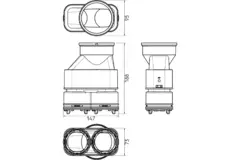 Ubbink Air Excellent 55SC-23C Anschluss für DBOX Luftverteilerkasten 200/800