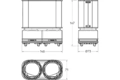 Ubbink Air Excellent 2x 23C - 55SC Reduzierstück