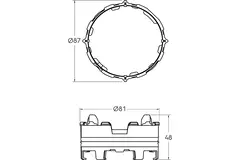 Ubbink Air Excellent 34C Click-Seal-Ring – 10 Stück