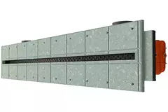 Ergovent verputzbarer rahmenloser Schlitzdurchlass 1000 mm mit Anschlussdurchmesser 75 mm – Profil
