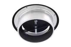 Entlüftungsventil 160 mm Metall - E-DVS160 RAL9005 30% glänzend