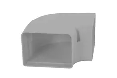 ClimaConnect 90° Flachbogen für Montageschacht 100 mm - RAL 9010