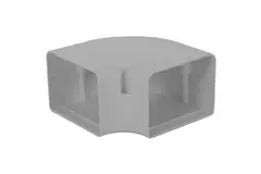 ClimaConnect 90° Flachbogen für Montageschacht 100 mm - RAL 9010