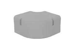 ClimaConnect 90° Flachbogen für Montageschacht 100 mm - RAL 9010