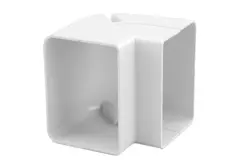 ClimaConnect Außenbogen für Montageschacht 75 mm - RAL 9010