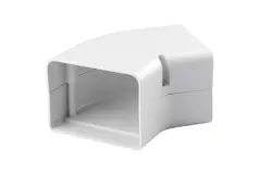 ClimaConnect 45° Flachbogen für Montageschacht 100 mm - RAL 9010