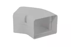 ClimaConnect 45° Flachbogen für Montageschacht 100 mm - RAL 9010