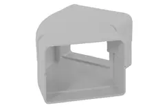 ClimaConnect 45° Flachbogen für Montageschacht 100 mm - RAL 9010