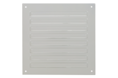 Äußeres Gitter quadratisch 200x200 mm Aluminium - RAL9010