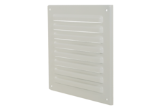Außengitter quadratisch 150x150mm Aluminium - RAL9010