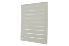 Außengitter quadratisch 150x150mm Aluminium - RAL9010
