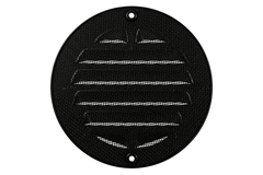 Außengitter rund 80mm Aluminium - RAL9005 30% Glanz