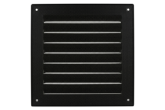 Außengitter quadratisch 200x200 mm Aluminium - RAL9005 30% Glanz