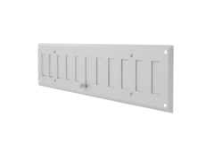 Verstellbares Wandgitter 300x100 mm Metall - RAL 9016