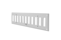 Verstellbares Wandgitter 300x100 mm Metall - RAL 9016