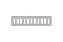 Verstellbares Wandgitter 300x100 mm Metall - RAL 9016