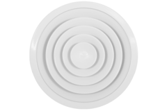 Deckendiffusor rund mit festem Muster Ø 150 mm - RAL9016