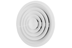 Deckendiffusor rund mit festem Muster Ø 150 mm - RAL9016