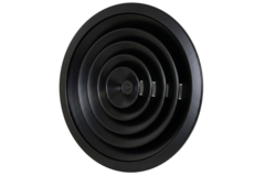 Deckendiffusor rund mit festem Muster Ø 150 mm - RAL9005 30% Glanz
