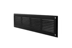 Wandgitter 500x100mm Aluminium - RAL9005 30% Glanz