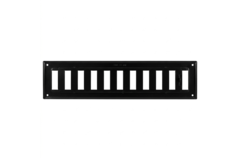 Wandgitter verstellbar 500x100mm Metall - RAL9005 30% Glanz