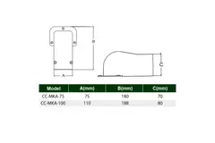 ClimaConnect Wandkappe für Montageschacht 100 mm - RAL 9010