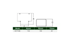 ClimaConnect T-Stück für Montageschacht 100 mm - RAL 9010