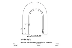 Belimo Kabeltemperaturfühler PT1000 50x6 mm - 2 Meter - 01CT-1BH