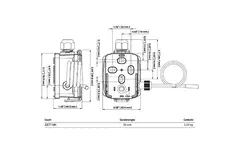 Belimo Kabeltemperaturfühler 4-20 mA - Fühler 50x6 mm - 2 Meter - 22CT-14H