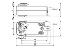 Belimo Regelventilantrieb mit Federrücklauf 24V - 2-10V - 10 Nm - NF24A-SR