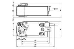 Belimo Drehventilantrieb mit Federrückzug 24-240V - 20 Nm - SFA